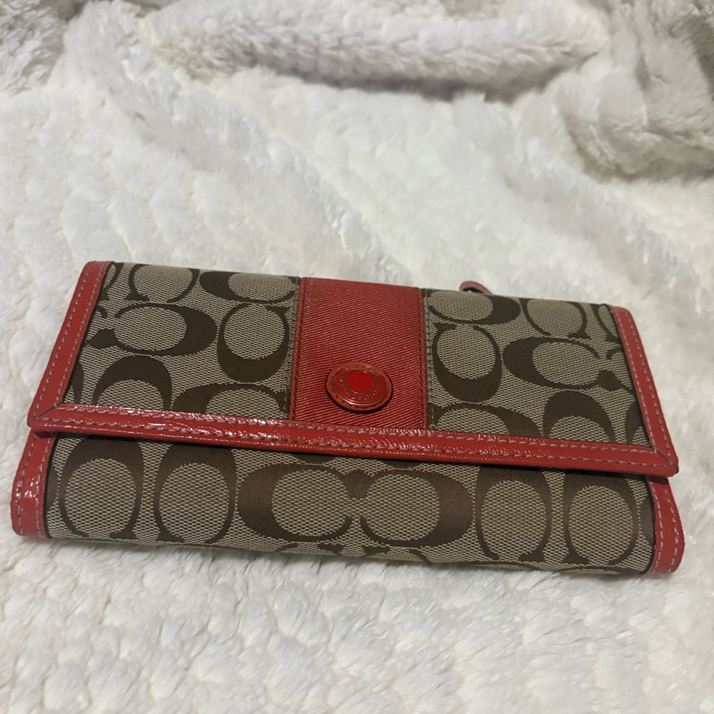 Coach Signature Wallet and Checkbook